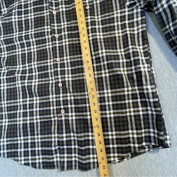 Orvis Plaid Shirt Men’s XL Green White Button Down Long Sleeve 100% Cotton - Picture 4 of 9